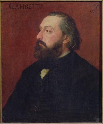 Leon Gambetta (1838-82) 1875 von Alphonse Legros